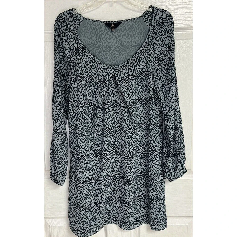 Jack Women Dress Size M Medium Gray 100% Polyester Lined Lightweight